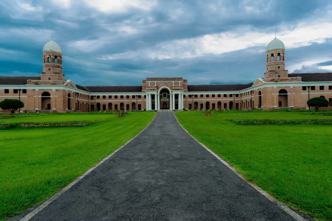 The Forest Research Institute, Dehradun, at the end of its long central drive