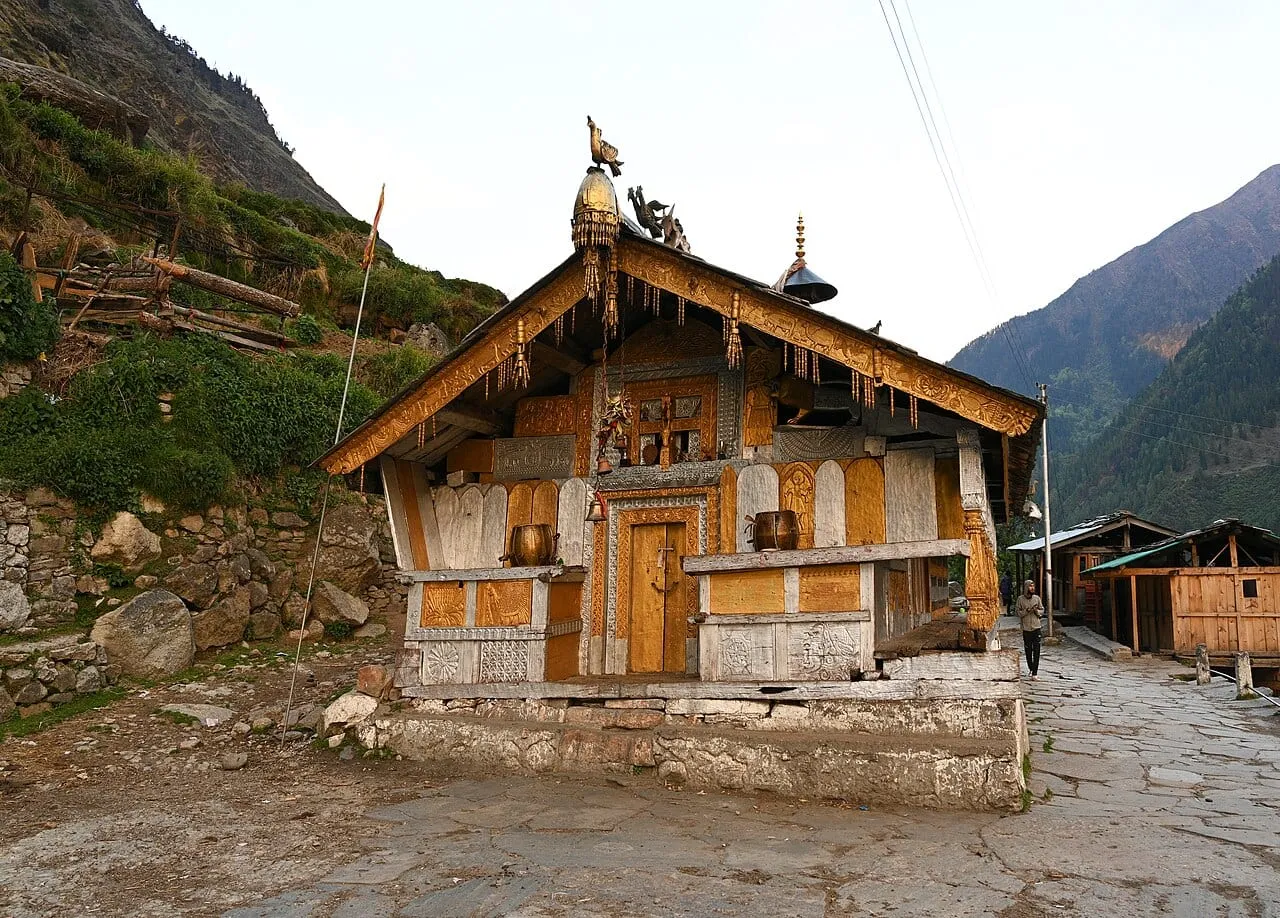 The carved wooden Someshwar temple at Osla village, Uttarkashi